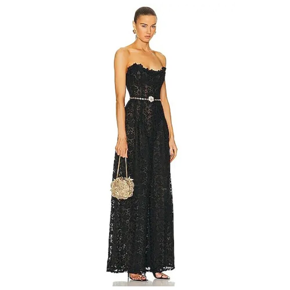 OSCAR DE LA RENTA Crystal Sunflower Embroidery Billiard Bag In Beige - Picture 10 of 11